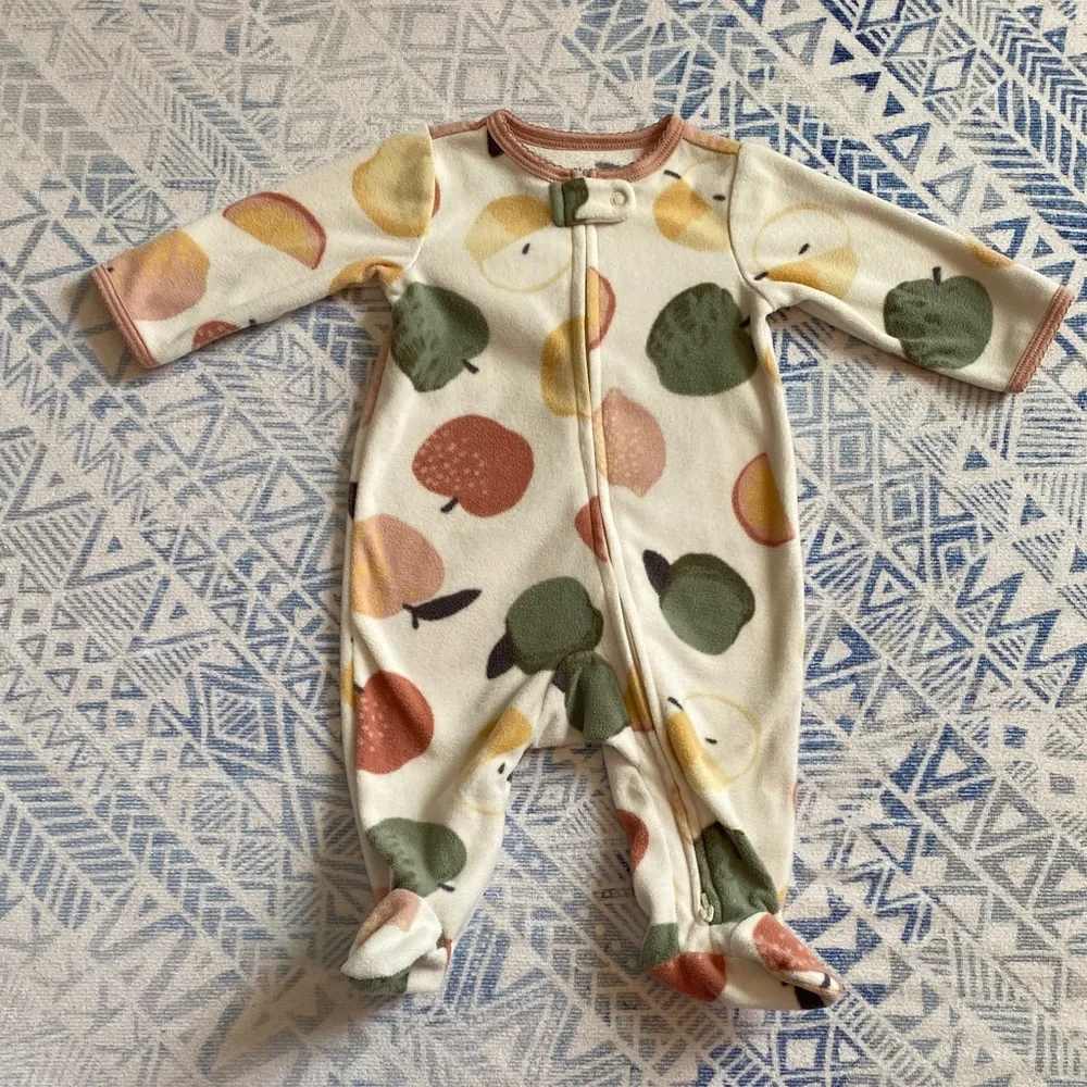 Carter’s Fleece Apple 3 Months Onsie